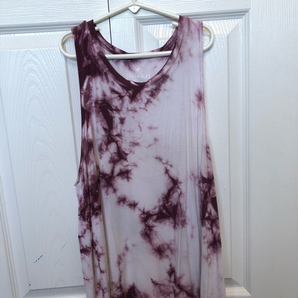 American Eagle tie dye tank